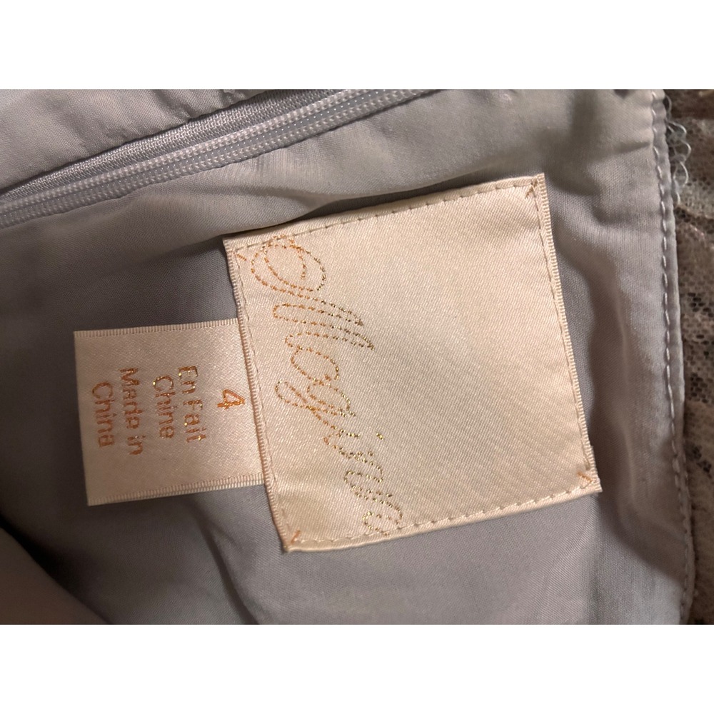 Anthropologie BHLDN McGinn Claudine Gray Dress size 4 - Picture 11 of 11